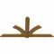 Ekena Millwork Redmond Rough Sawn Timber Gable Bracket, Western Red Cedar, 84"W x 42"H x 2"D x 6"F, 12/12 Pitch GBW084X42X0206RED00RWR - alternate 3
